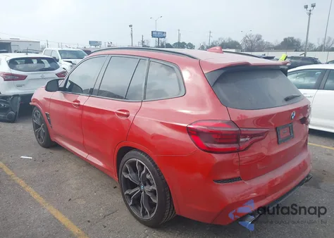 2021 BMW X3 M z USA, uszkodzony, nr VIN 5YMTS0C02M9F21106